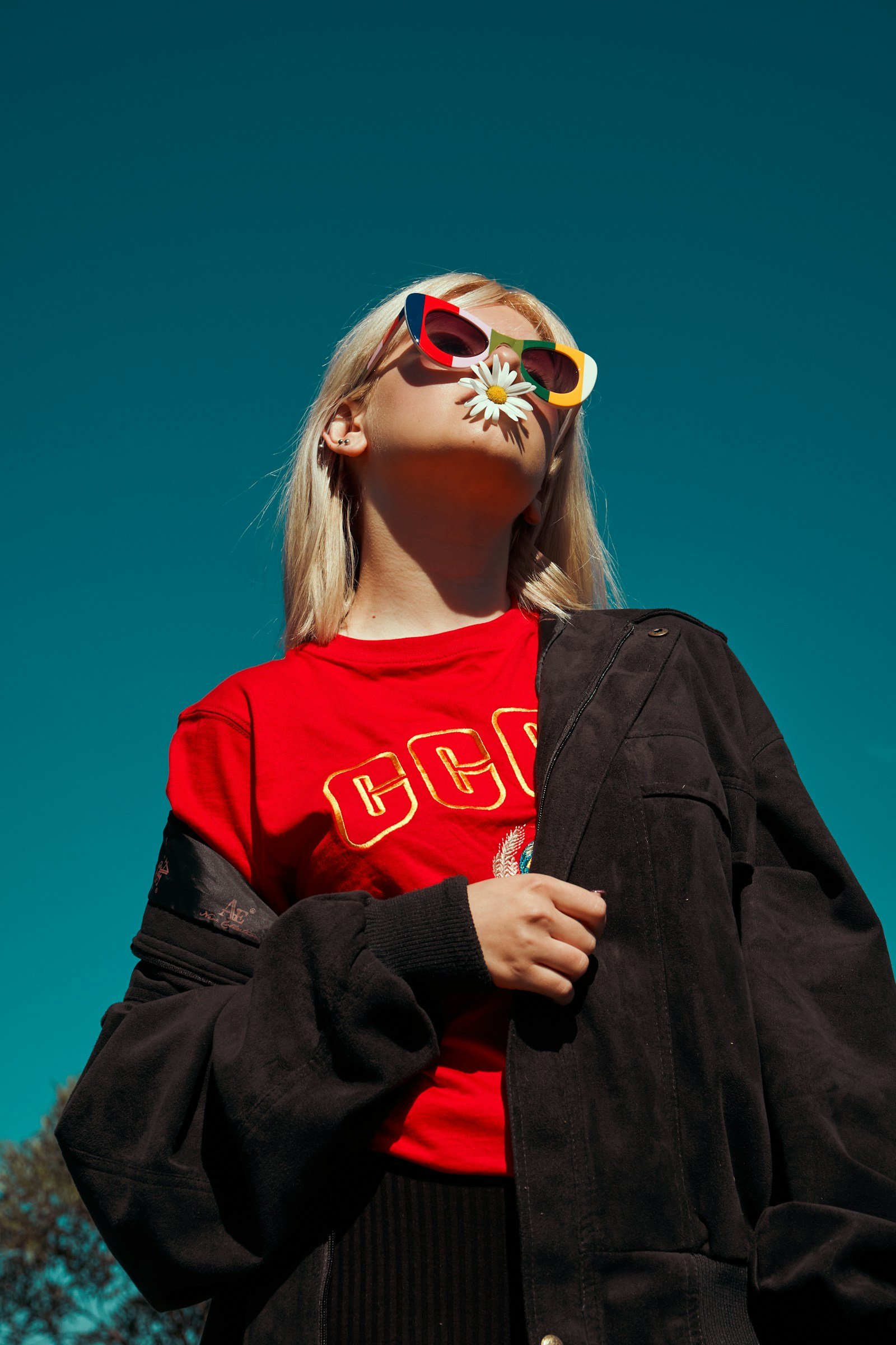 Fashion portrait showing considered styling details